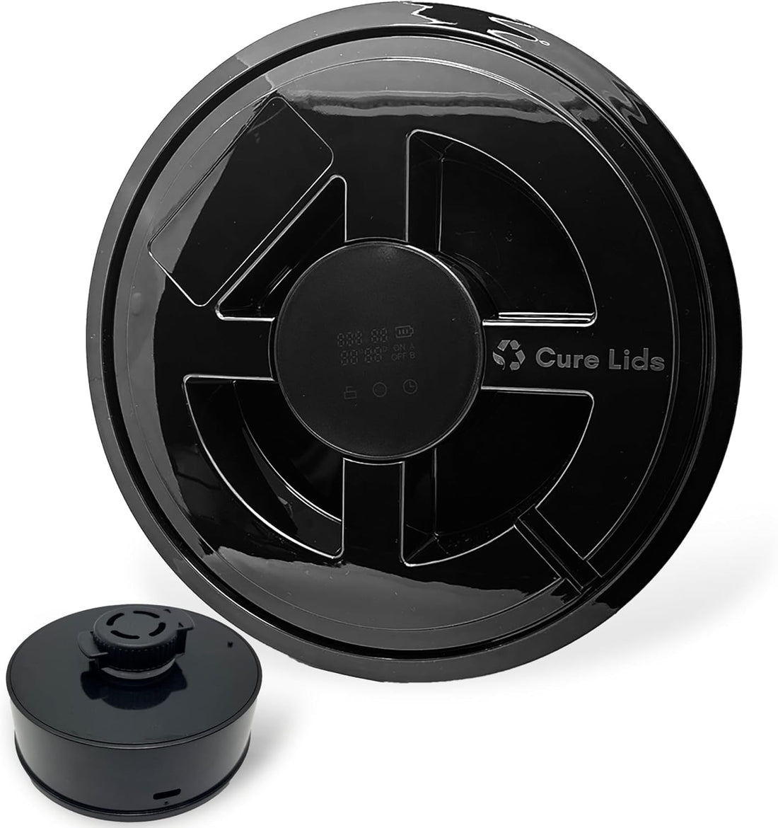 Automatic Smart Ai Curing Gamma Seal Storage Container Lids with Adapter Ring Fits 3.5, 5, 6 & 7 Gallon Buckets Smart Curing Technology